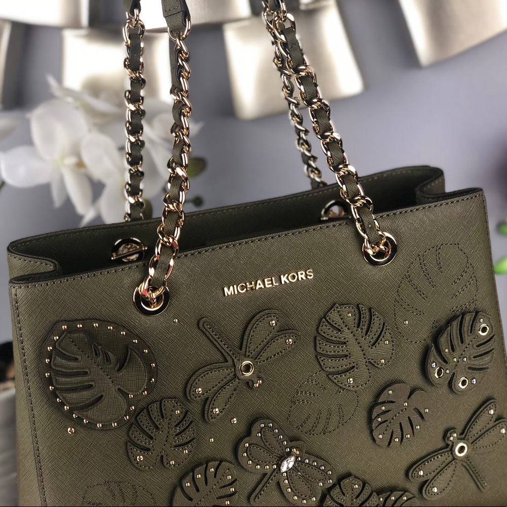 Michael Kors Dragonfly Susannah Leather Tote - Picture 3 of 8